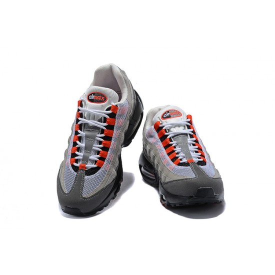 Uomo  Air Max 95 OG Grigio Rosso AT2865-100 Scarpe Da Ginnastica