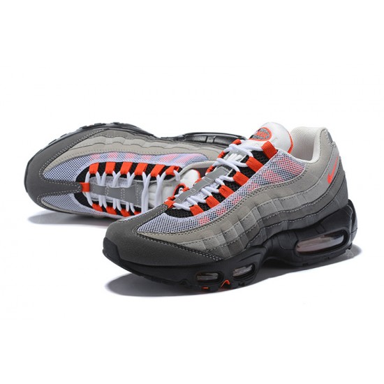 Uomo  Air Max 95 OG Grigio Rosso AT2865-100 Scarpe Da Ginnastica