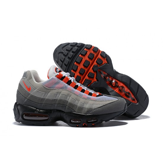 Uomo  Air Max 95 OG Grigio Rosso AT2865-100 Scarpe Da Ginnastica