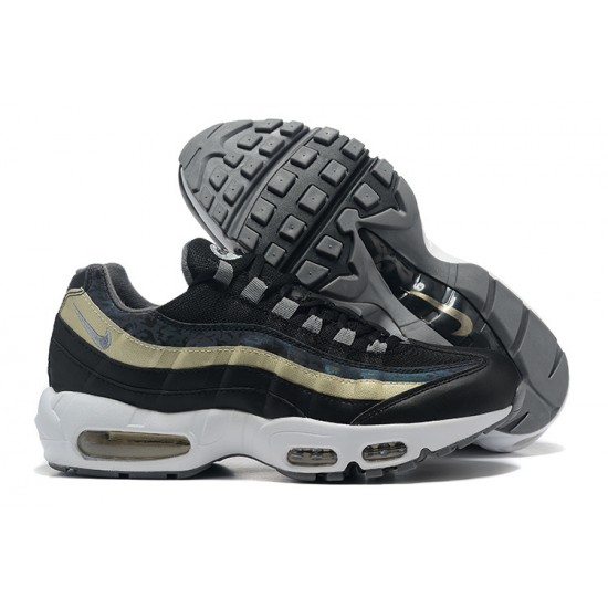 Uomo Air Max 95 TT Nero Oro DC9474-001 Scarpe Da Ginnastica