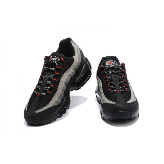 Uomo Air Max 95 TT Nero Grigio Rosso CW7477-001 Scarpe Da Ginnastica