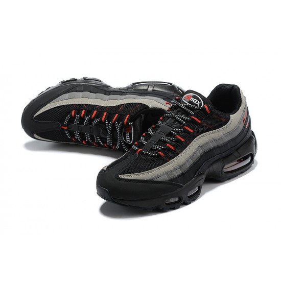 Uomo Air Max 95 TT Nero Grigio Rosso CW7477-001 Scarpe Da Ginnastica