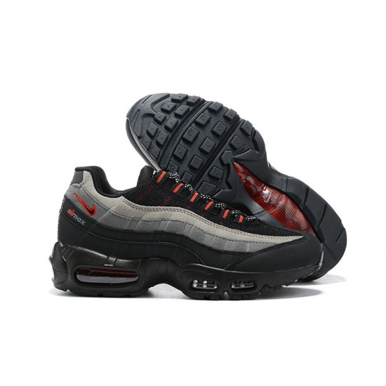 Uomo Air Max 95 TT Nero Grigio Rosso CW7477-001 Scarpe Da Ginnastica