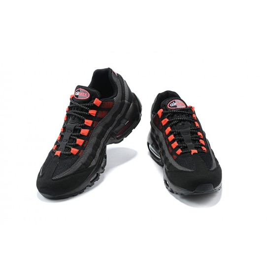 Uomo Air Max 95 TT Nero and Rosso Scarpe Da Ginnastica