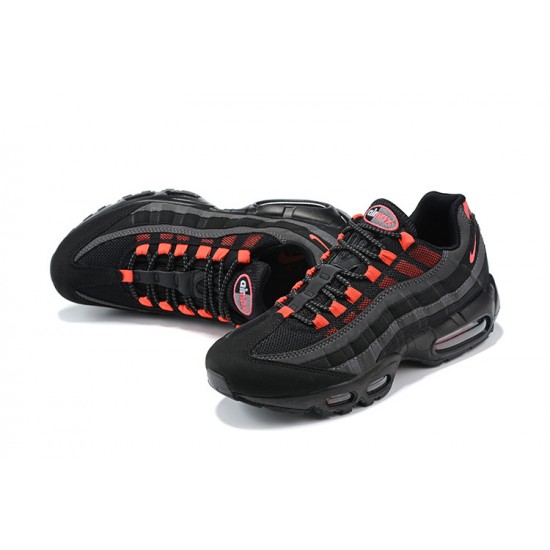 Uomo Air Max 95 TT Nero and Rosso Scarpe Da Ginnastica