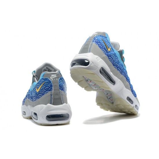 Uomo Air Max 95 TT Blu Grigio Bianco CW7992-001 Scarpe Da Ginnastica