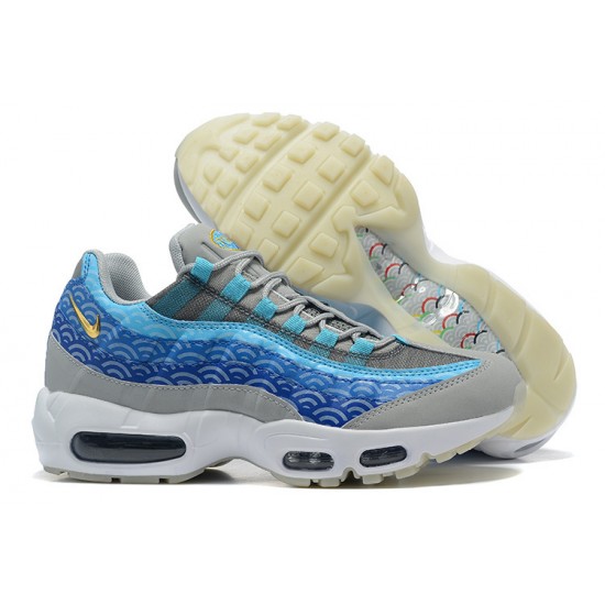 Uomo Air Max 95 TT Blu Grigio Bianco CW7992-001 Scarpe Da Ginnastica