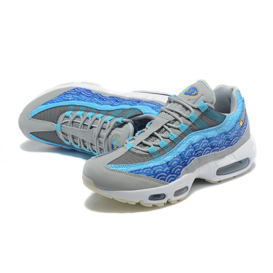 Uomo Air Max 95 TT Blu Grigio Bianco CW7992-001 Scarpe Da Ginnastica