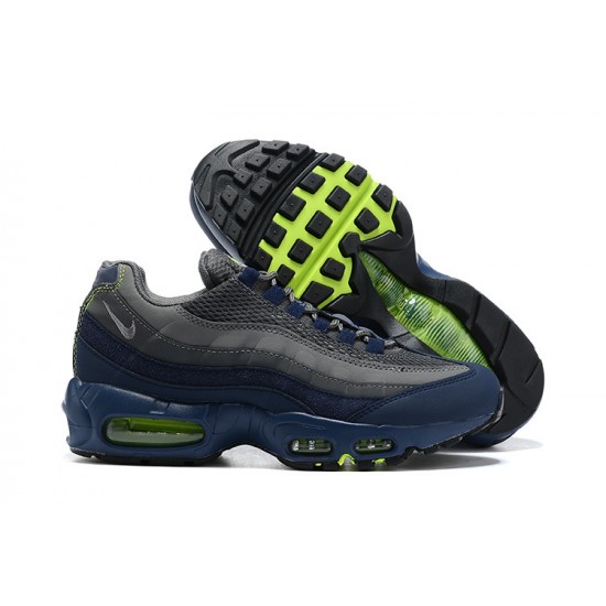 Uomo Air Max 95 TT Grigio Blu and Nero Nero DA1504-400  Scarpe Da Ginnastica