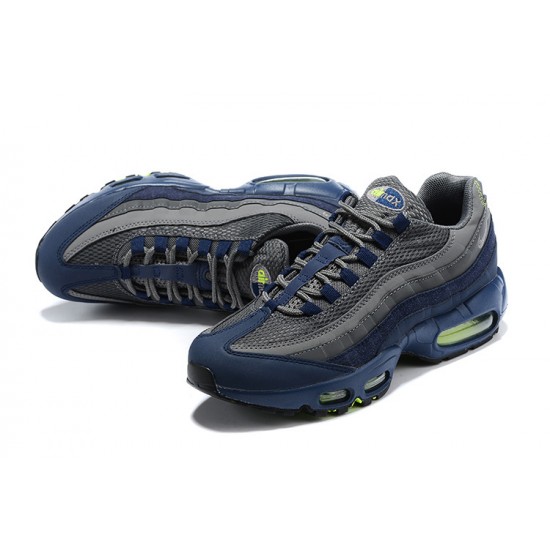 Uomo Air Max 95 TT Grigio Blu and Nero Nero DA1504-400  Scarpe Da Ginnastica