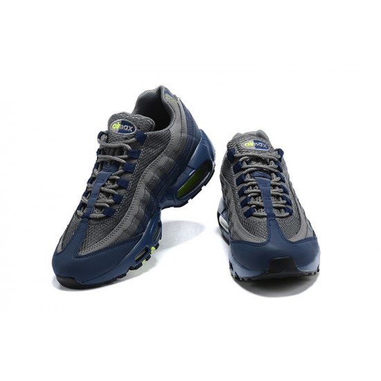 Uomo Air Max 95 TT Grigio Blu and Nero Nero DA1504-400  Scarpe Da Ginnastica