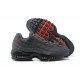 Uomo Air Max 95 TT Grigio Rosso and Nero Scarpe Da Ginnastica