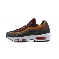 Uomo Air Max 95 TT Grigio Rosso and Marrone Scarpe Da Ginnastica 