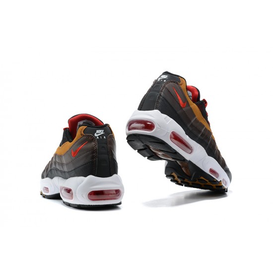 Uomo Air Max 95 TT Grigio Rosso and Marrone Scarpe Da Ginnastica 