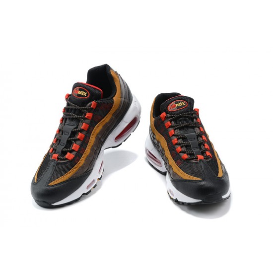 Uomo Air Max 95 TT Grigio Rosso and Marrone Scarpe Da Ginnastica 