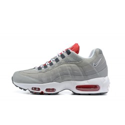 Uomo Air Max 95 TT Grigio Bianco and Rosso Scarpe Da Ginnastica 