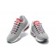 Uomo Air Max 95 TT Grigio Bianco and Rosso Scarpe Da Ginnastica 