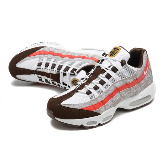 Uomo Air Max 95 TT Social FC Grigio Rosso DQ9016-001 Scarpe Da Ginnastica