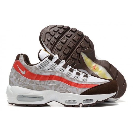 Uomo Air Max 95 TT Social FC Grigio Rosso DQ9016-001 Scarpe Da Ginnastica