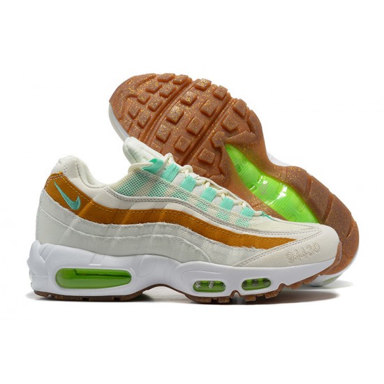 Uomo Air Max 95 TT Bianco  Verde Marrone CZ0154-100 Scarpe Da Ginnastica