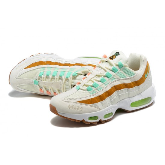 Uomo Air Max 95 TT Bianco  Verde Marrone CZ0154-100 Scarpe Da Ginnastica