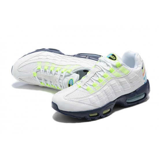 Uomo Air Max 95 TT Bianco Blu DX1819-100 Scarpe Da Ginnastica