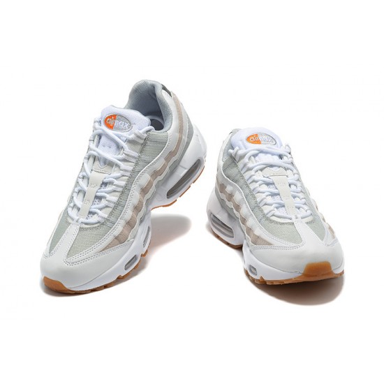 Uomo Air Max 95 TT Bianco Grigio and Arancione DM0011-100  Scarpe Da Ginnastica