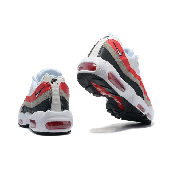 Uomo Air Max 95 TT Bianco Rosso DQ3430-001 Scarpe Da Ginnastica