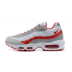 Uomo Air Max 95 TT Bianco Rosso and Grigio Scarpe Da Ginnastica