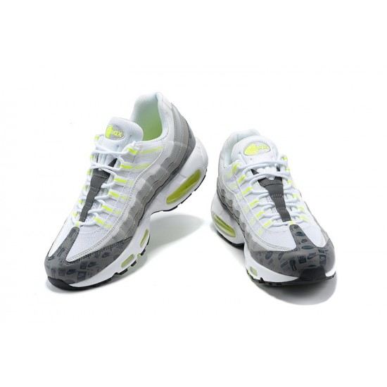 Uomo Air Max 95 TT Bianco and Grigio Scarpe Da Ginnastica