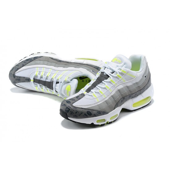 Uomo Air Max 95 TT Bianco and Grigio Scarpe Da Ginnastica