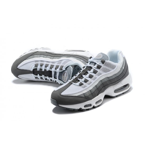 Uomo Air Max 95 TT Bianco and Grigio Scarpe Da Ginnastica