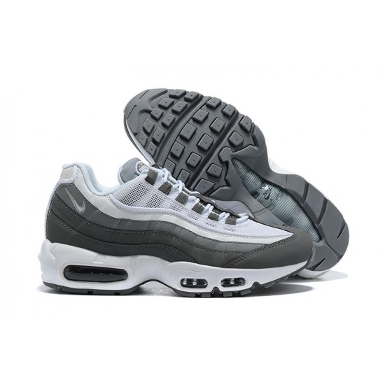 Uomo Air Max 95 TT Bianco and Grigio Scarpe Da Ginnastica