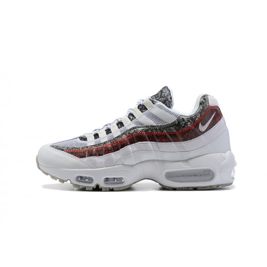 Uomo Air Max 95 TT Bianco and Rosso Scarpe Da Ginnastica