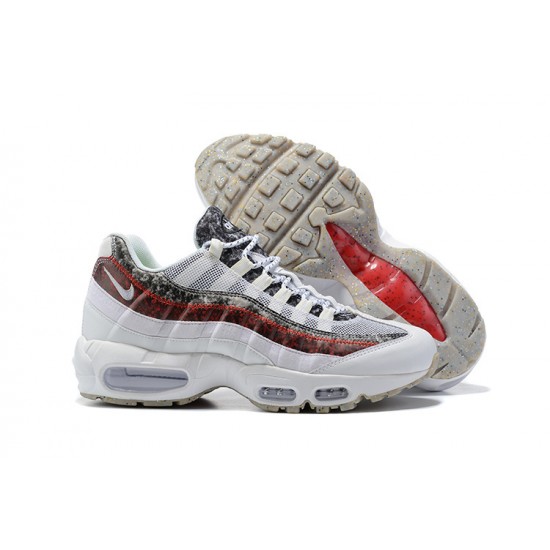 Uomo Air Max 95 TT Bianco and Rosso Scarpe Da Ginnastica