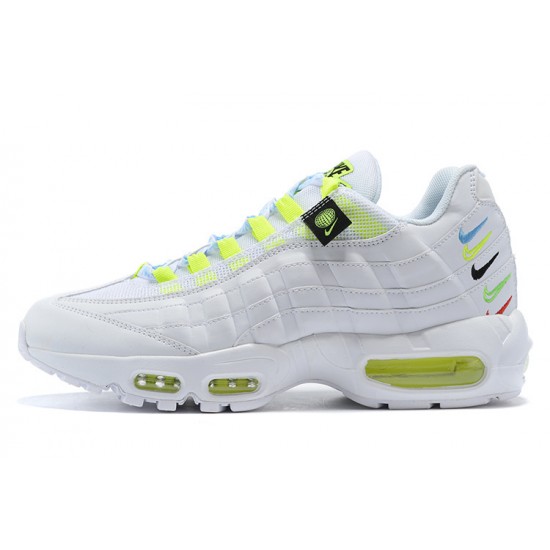 Donna/Uomo Air Max 95 TT Worldwide Bianco Giallo CV9030-100 Scarpe Da Ginnastica