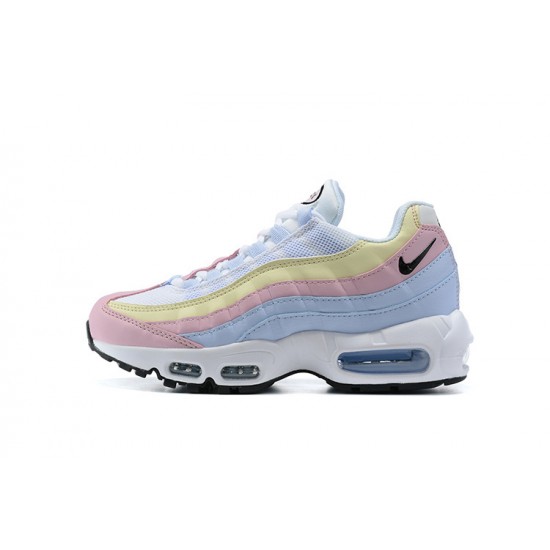 Donna Air Max 95 TT Blu Giallo Rosa Scarpe Da Ginnastica