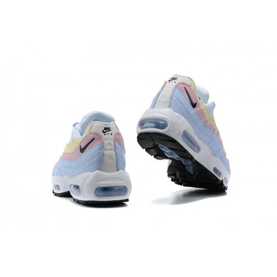 Donna Air Max 95 TT Blu Giallo Rosa Scarpe Da Ginnastica