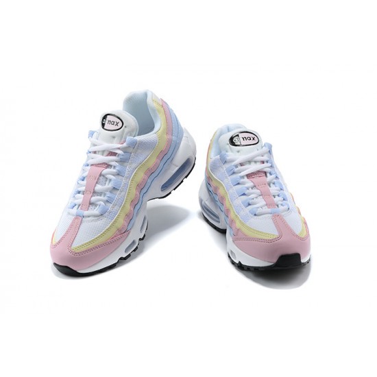 Donna Air Max 95 TT Blu Giallo Rosa Scarpe Da Ginnastica