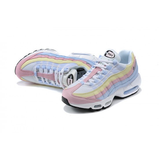 Donna Air Max 95 TT Blu Giallo Rosa Scarpe Da Ginnastica