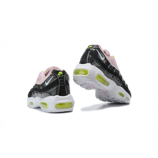 Donna Air Max 95 TT Rosa Nero Bianco Scarpe Da Ginnastica