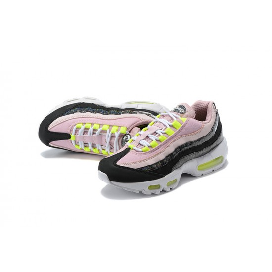 Donna Air Max 95 TT Rosa Nero Bianco Scarpe Da Ginnastica