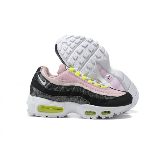 Donna Air Max 95 TT Rosa Nero Bianco Scarpe Da Ginnastica