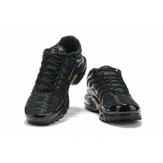 Uomo Air Max Plus Tn Nero Oro 852630-001 Scarpe Da Ginnastica