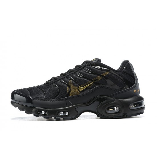 Uomo Air Max Plus Tn Nero Oro Scarpe Da Ginnastica