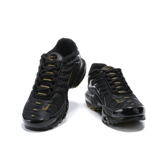 Uomo Air Max Plus Tn Nero Oro Scarpe Da Ginnastica