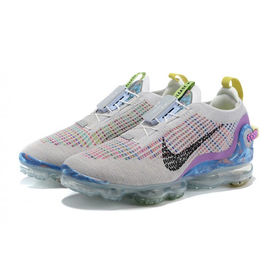 Donna/Uomo Air VaporMax 2020 Flyknit Bianco Purpl CJ6740-001 Scarpe Da Ginnasticae