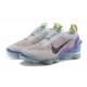 Donna/Uomo Air VaporMax 2020 Flyknit Bianco Purpl CJ6740-001 Scarpe Da Ginnasticae