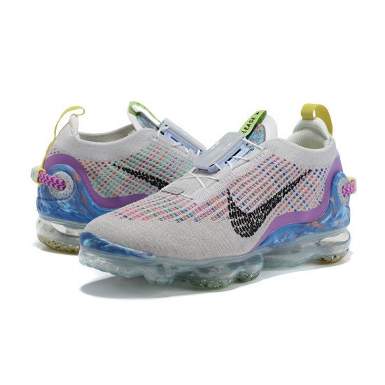 Donna/Uomo Air VaporMax 2020 Flyknit Bianco Purpl CJ6740-001 Scarpe Da Ginnasticae