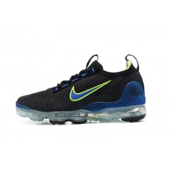 Donna/Uomo Air VaporMax 2021 Flyknit Nero Verde and Blu Scarpe Da Ginnastica